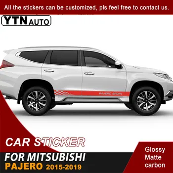 За Mitsubishi Pajero 2016 2017 2018 2019 Странични Дръжки На Автомобилни Стикери Окото Състезателна Ивица Графични Автомобилни Винилови Стикери И Аксесоари