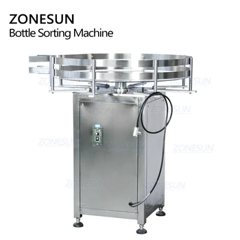Опарник стъклена бутилка Обръщател ZONESUN автоматичен ротационен квадратен Събиране на Машина за Сортиране на производствената линия