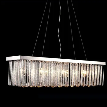 Нов Лесен Модерен Crystal Led Окачен Лампа За Дома Dinging Fashion Room Indoor Lamp With E14 Led Bulbs DHL Free
