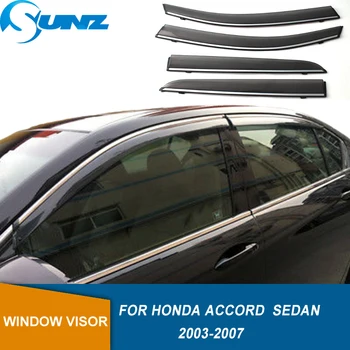 Дефлектори на Страничните Прозорци За Honda Accord Sedan 2003 2004 2005 2006 2007 WeatherShield Window Sun Visor Rain Guards SUNZ