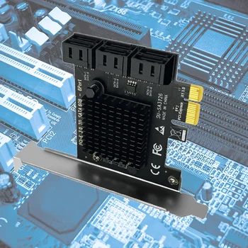 PCI Express PCIE Странично Card PCI-E до SATA3.0 IPFS Твърд Диск SSD Адаптер 6 Портове и Конектори SATA3.0 6 Г разширяване Карта