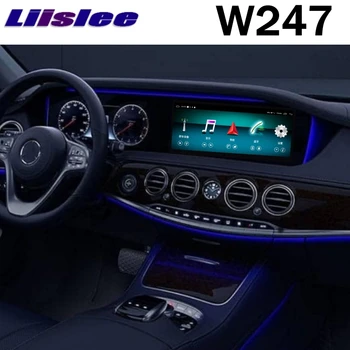За Mercedes Benz MB B Class W247 2018 2019 2020 Автомобилното Радио GPS Навигация на Голям Екран Liandlee Автомобилен Мултимедиен Плеър NAVI