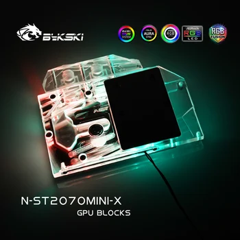 Bykski N-ST2070MINI-X, с Пълно Покриване на Видеокартата, Блок за Водно охлаждане, За Zotac GeForce RTX2070-8GD6 MINI OC