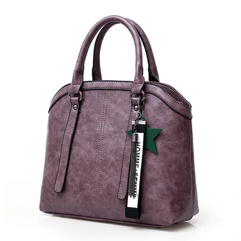 Нова Мода Съставна Чанта Дамски Проста Стилна Ежедневна Чанта На Рамото С Пискюли Мека Кожена Чанта През Рамо Модерна Чанта bolsa