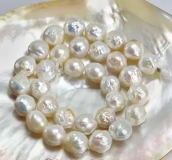 Нов бял барокови перли 15 инча ембриона свободни бароков аромат мъниста