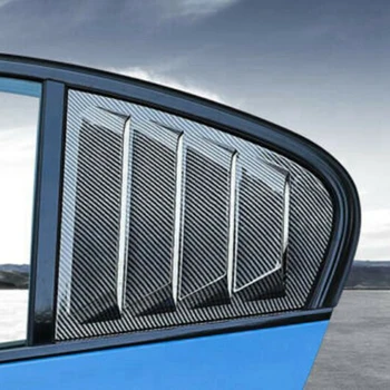 2 x Въглеродни влакна Стил на Задните Странични Прозорци, Щори Лъжичка Делото отдушник за-BMW F30 3-Series 2012-2017