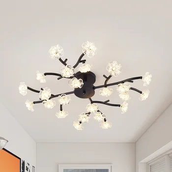 Скандинавска креативна вилица led осветление минималистичен постмодерното въздушно осветление дизайнерска спалня начало стая тавана лампа LU8221159