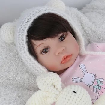 NPK КУКЛА силиконова Reborn Baby Doll 22 инча 55 см на винил кукли reborn toddler подарък за дете bebes reborn alive boneca мека играчка кукла