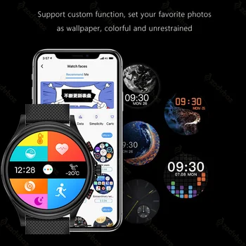 Смарт Часовници за Мъже С Дълъг Срок на Служба на Батерията Мониторинг на Сърдечната Честота Метео Спортни Часовници Безжично Зарядно Устройство Женски Смарт Часовници За iphone Xiaomi