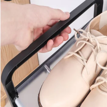 пыленепроницаемый рафт за обувки Multi-layer steel pipe assembly dustproof shoe cabinet storage space saving shoe rack