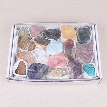 1 Кутия Натурален Градешки Камък Crystal големи размери Аметист Содалит Множество Скъпоценни Камъни колекция Crystal Изцеление занаяти Начало Декор